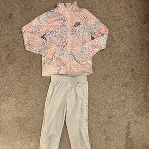 Nike Kids Pastel Leopard Pajama Set
